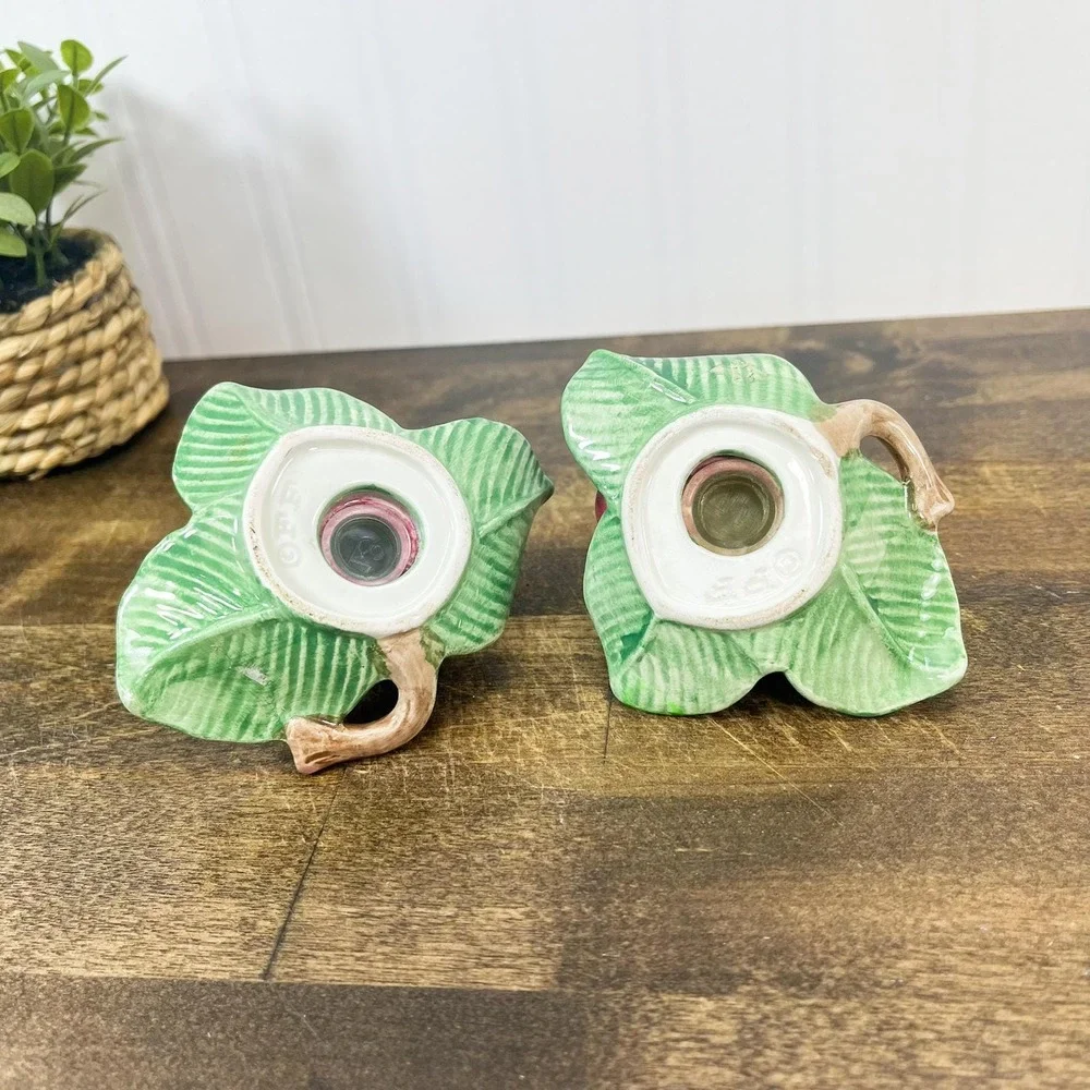Vintage Strawberry Salt and Pepper Shakers  - Fitz‎ & Floyd Strawberries
